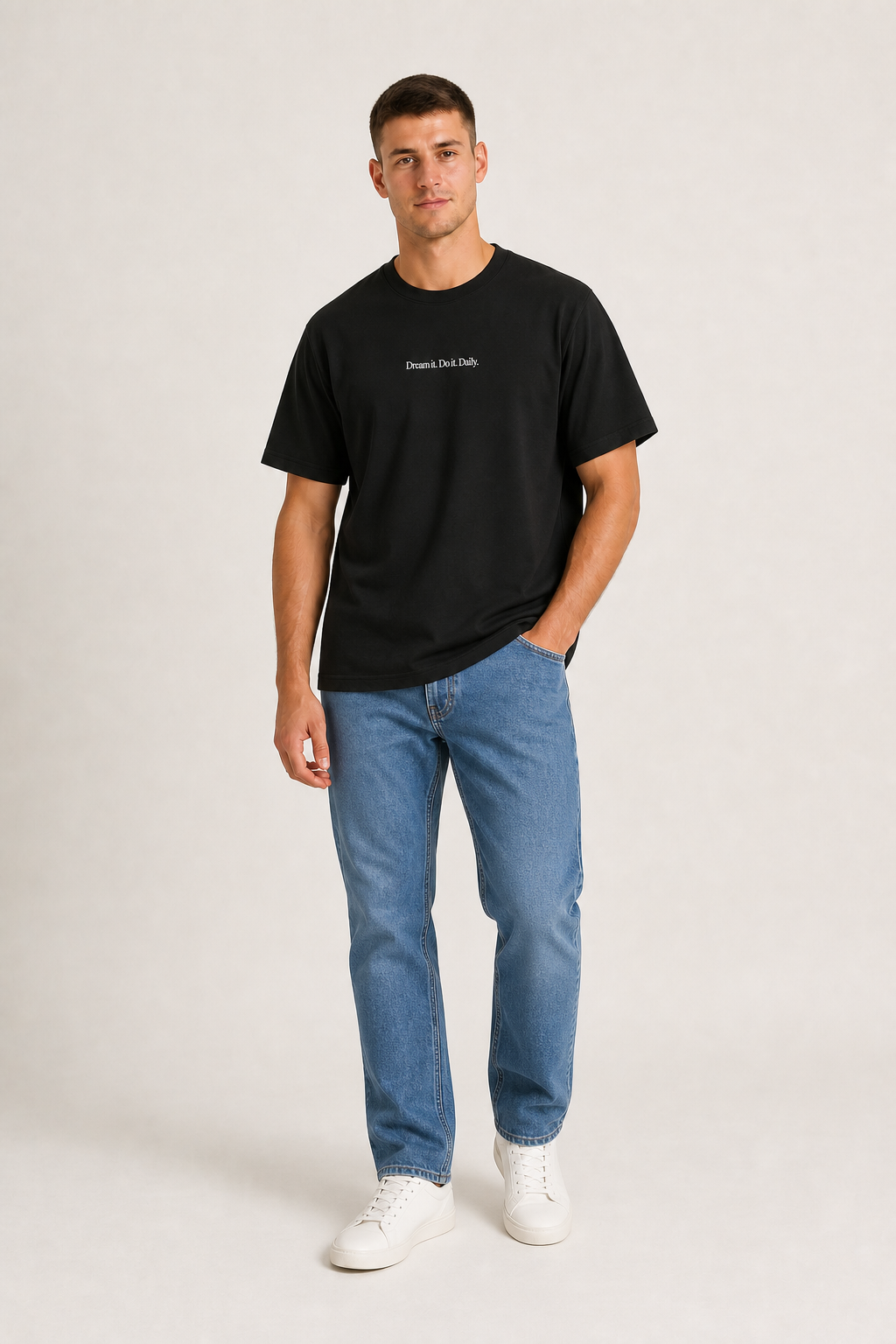 Oversize T-Shirt - "Dream It. Do It. Daily."