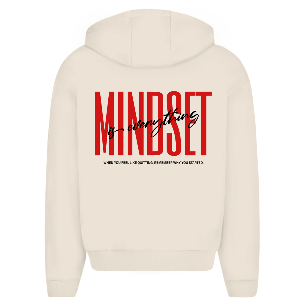 Discipline Beginns Where Excuses End Oversize Zipper Herren Hoodie