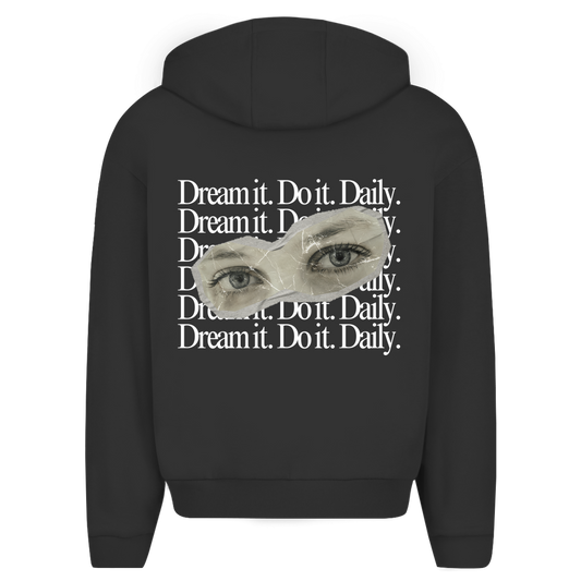 Dream It. Do It. Daily. Oversize Zipper Herren Hoodie