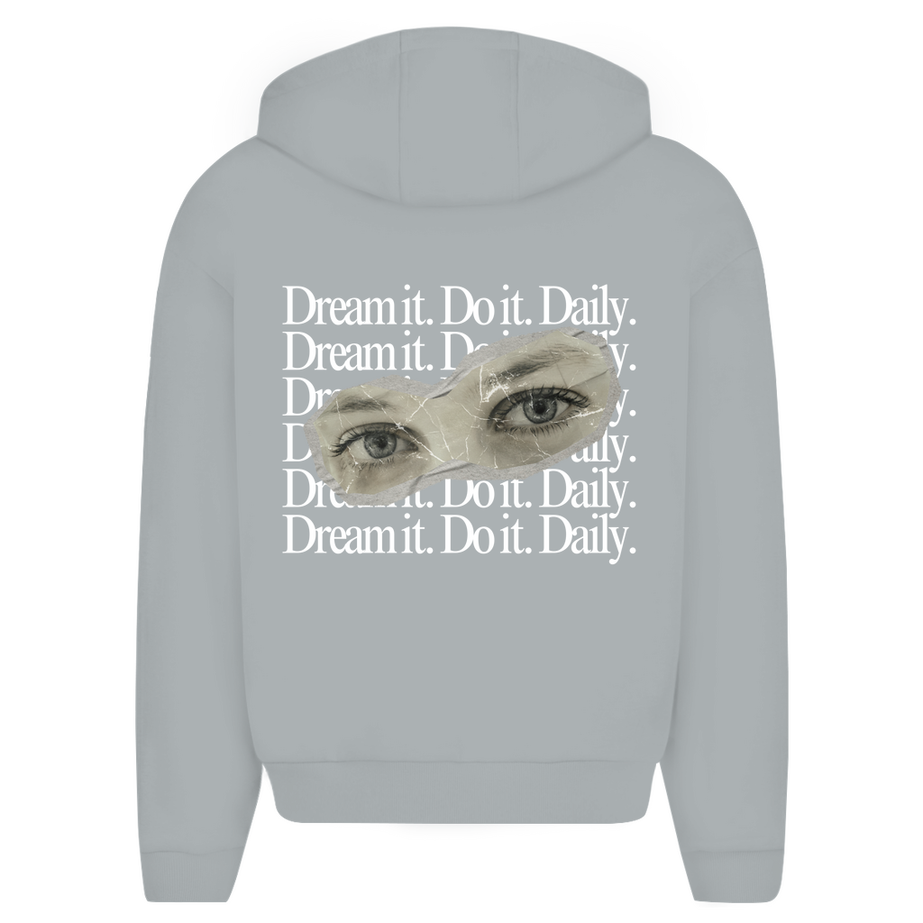 Dream It. Do It. Daily. Oversize Zipper Herren Hoodie