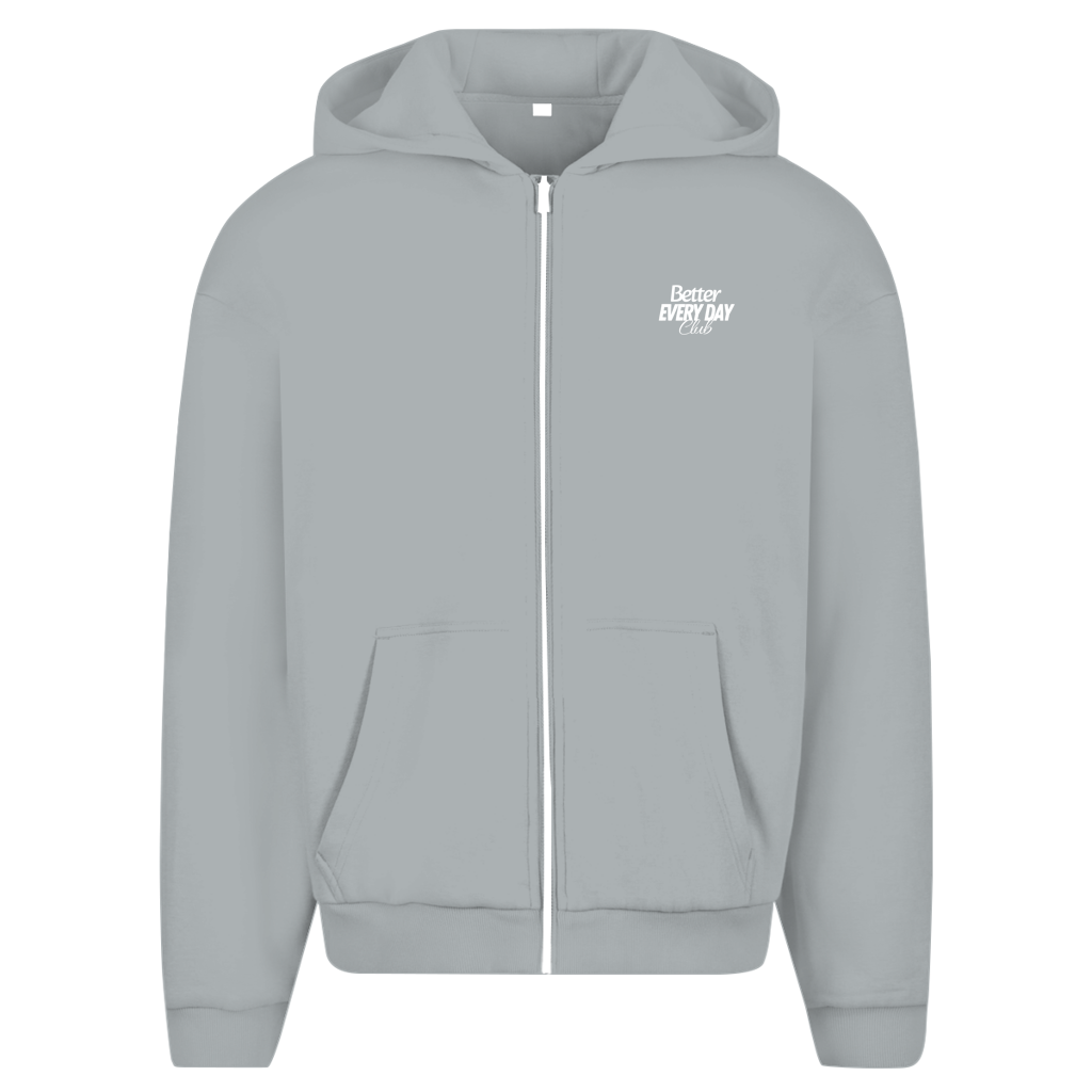 Herren Oversize Zipper Hoodie Better Every Day Club (Blue)