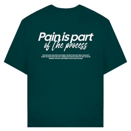 Pain Is Part Of The Process T-Shirt aus Bio-Baumwolle