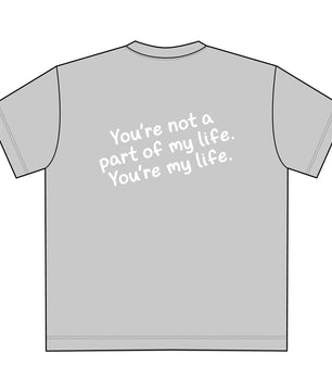 Unisex Heavy Tee - You're My Life, Casual, Gift for Him/Her, Everyday Wear, Relationship Quotes, Love & Friendship