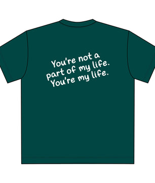Unisex Heavy Tee - You're My Life, Casual, Gift for Him/Her, Everyday Wear, Relationship Quotes, Love & Friendship
