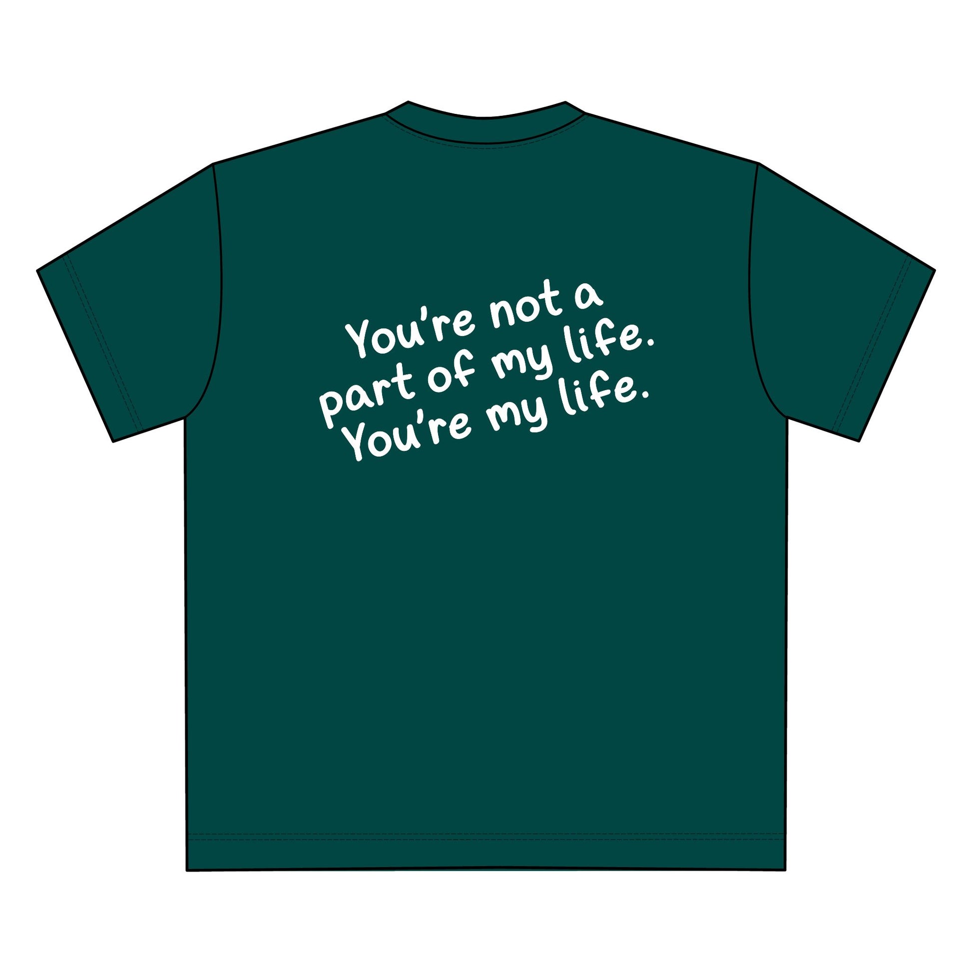 Unisex Heavy Tee - You're My Life, Casual, Gift for Him/Her, Everyday Wear, Relationship Quotes, Love & Friendship