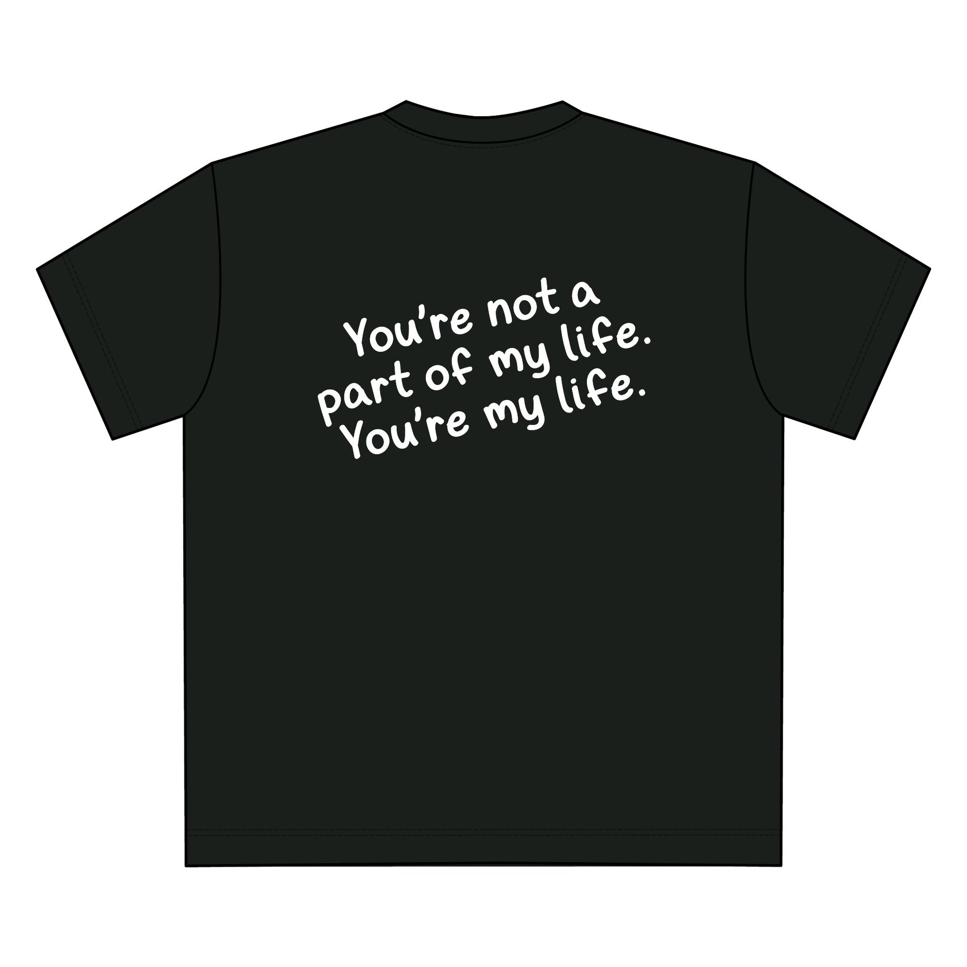Unisex Heavy Tee - You're My Life, Casual, Gift for Him/Her, Everyday Wear, Relationship Quotes, Love & Friendship