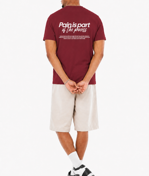 Pain Is Part Of The Process T-Shirt aus Bio-Baumwolle