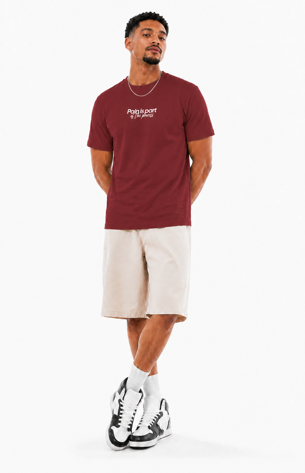 Pain Is Part Of The Process T-Shirt aus Bio-Baumwolle