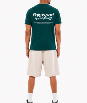 Pain Is Part Of The Process T-Shirt aus Bio-Baumwolle