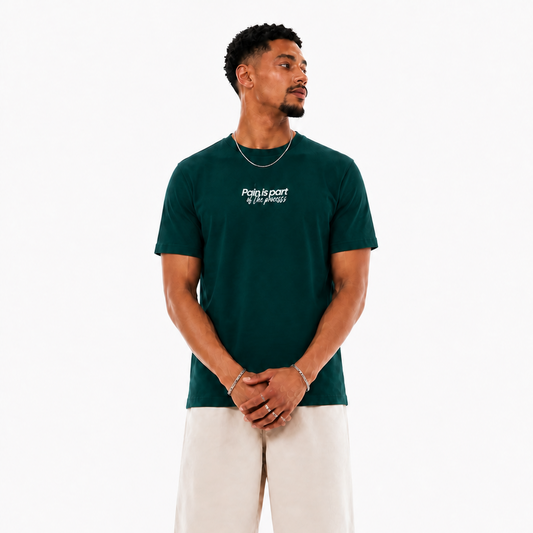 Pain Is Part Of The Process T-Shirt aus Bio-Baumwolle
